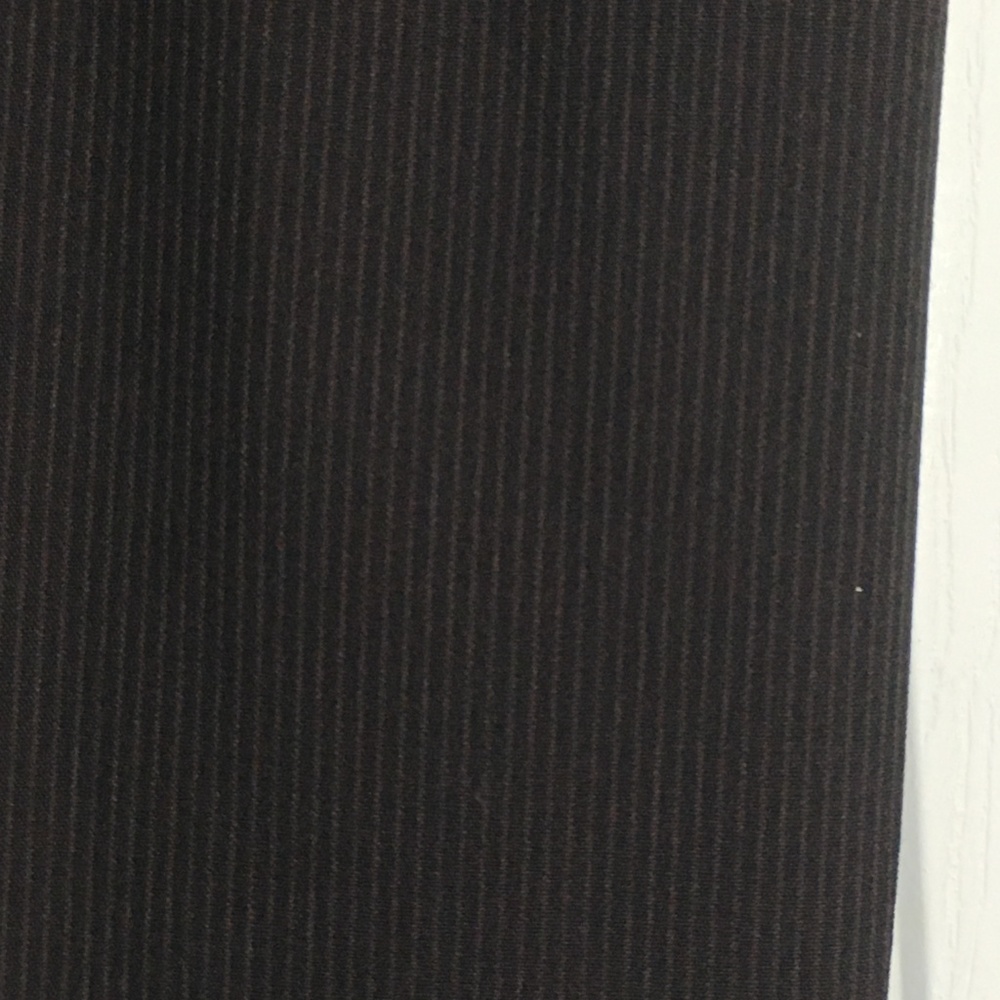 🧳 Complete Dark Brown Pinstripe Suit Pants & Blazer 🧳 - Picture 10 of 11